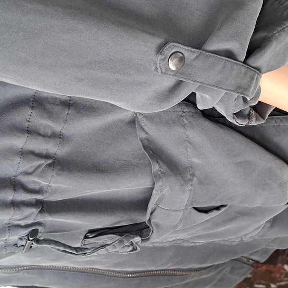 Apt. 9 Gray Utility Jacket with Relaxed Fit and Spread Collar Size Small - Picture 4 of 9